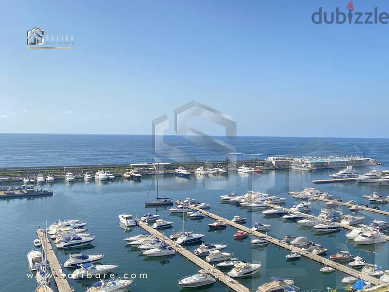 Waterfront City Dbaye/ Marvelous View Apartment with Roof for Rent 0