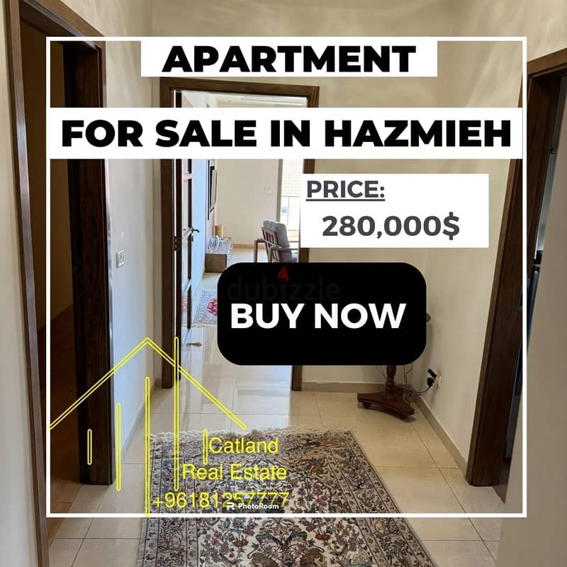 Apartment for sale in Hazmieh for 320,000$ شقة للبيع في الحازمية 0