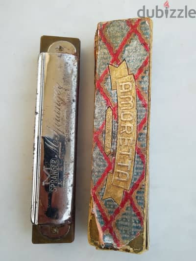 antique OLD HARMONICA