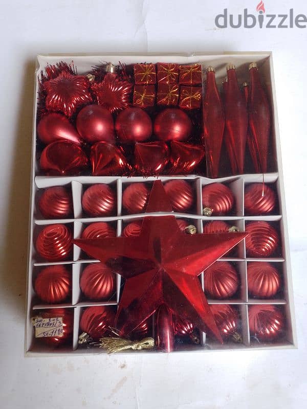 Christmas box decorations 48 pieces 0