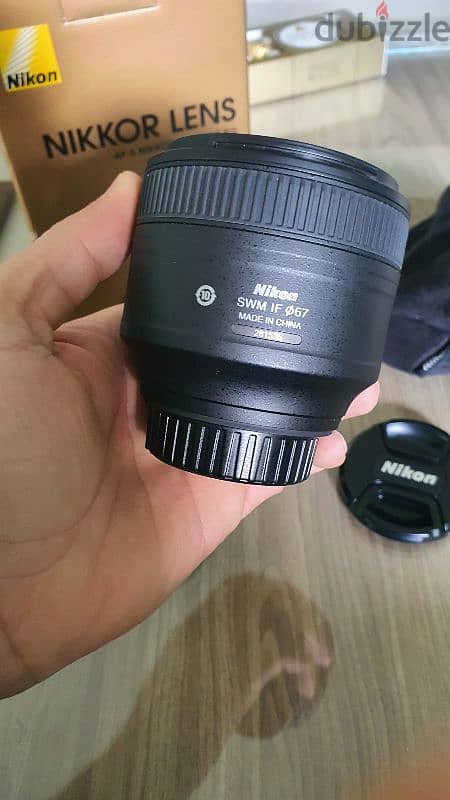 Nikon lens 85mm f 1.8 nikkor like new 4