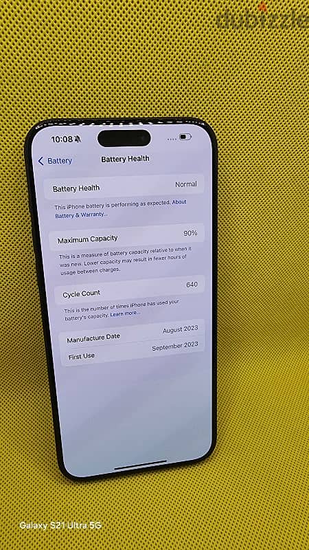 iphone 15pro max 256gb used 90% 2
