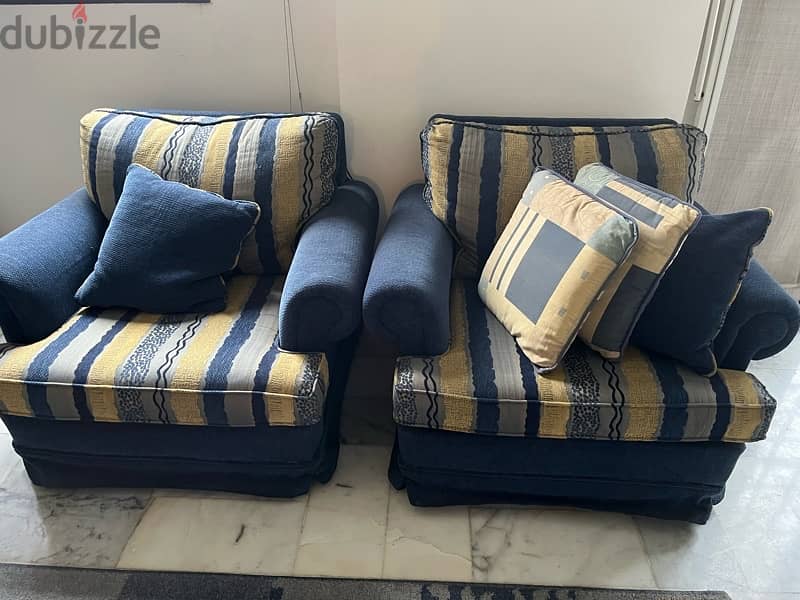 Sofas 3+2+1+1 seats 2