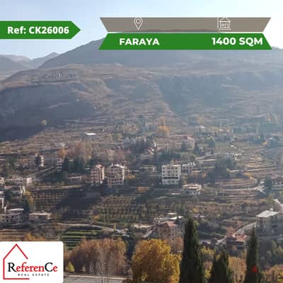 Prime land for sale in faraya أرض مميزة للبيع في فاريا