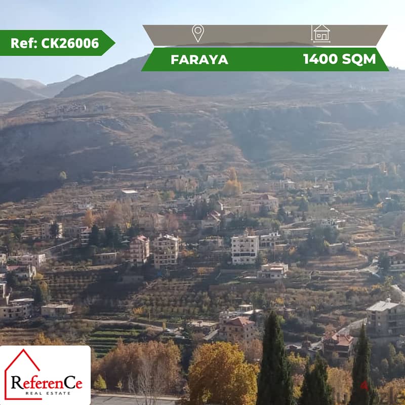 Prime land for sale in faraya أرض مميزة للبيع في فاريا 0