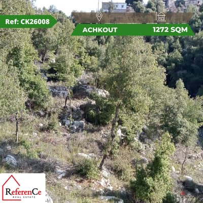 land for sale in Achkout أرض للبيع في عشقوت