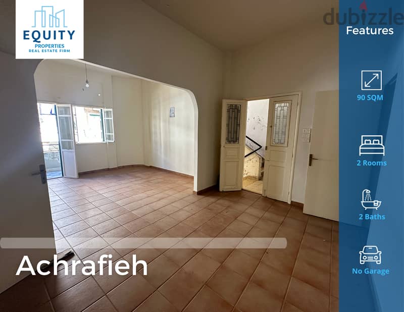 90 SQM Apartment For Sale In Achrafieh شقة للبيع في الاشرفية #HH115124 0