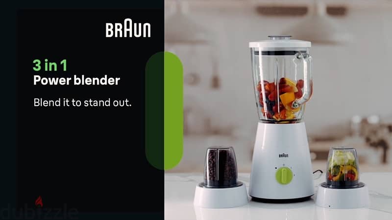 Braun Household Braun PowerBlend 1 Jug Blender 500W 4