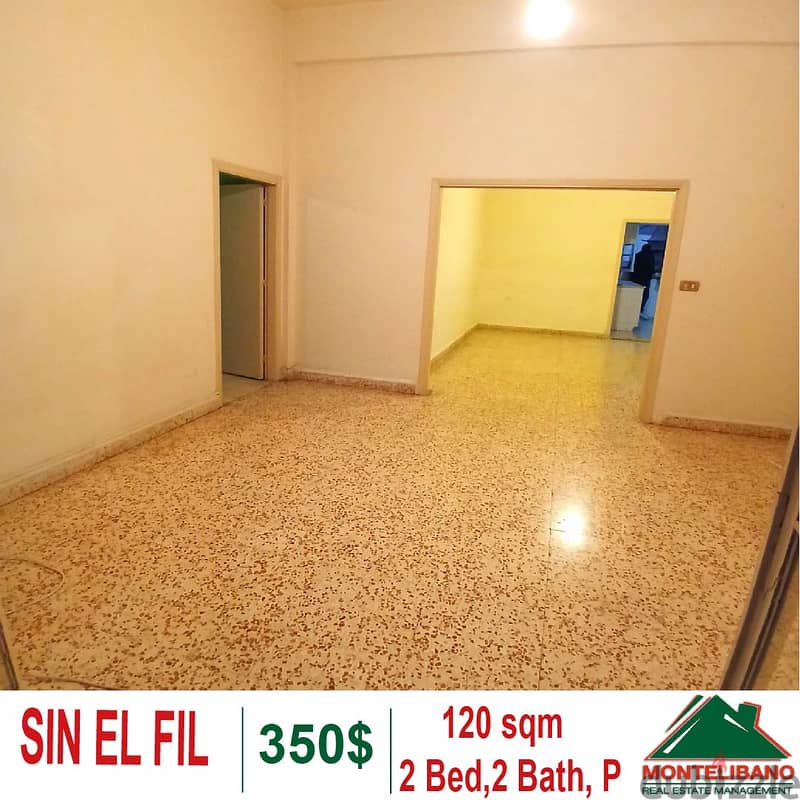 120 sqm apartment for Rent in Sin El fil !!! 0