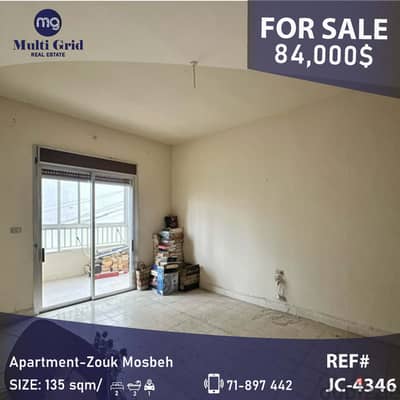 JC-4346 / Apartment for Sale in Zouk Mosbeh , شقة للبيع في زوق مصبح