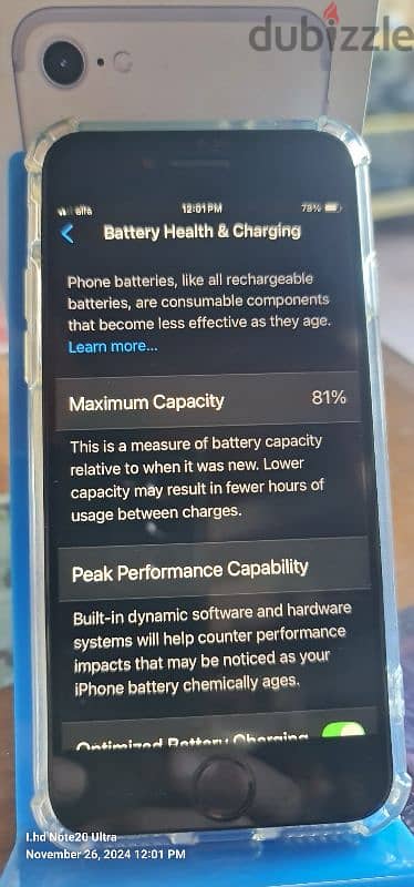 iphone se 2020 64gb  battery 81% 2