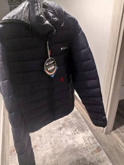 columbia padded jacket size M navy