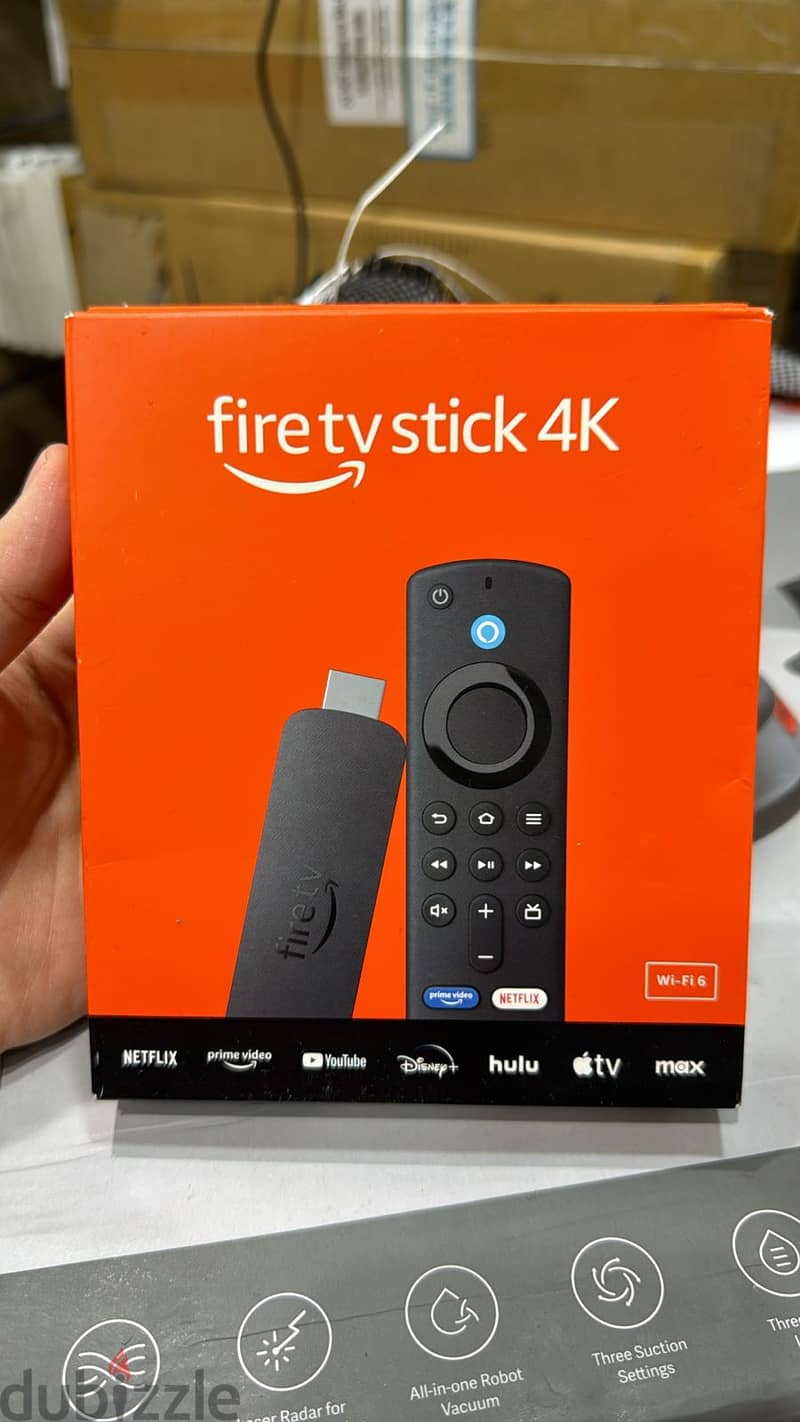 Amazon fire tv stick 4k (2nd gen) with alexa voice remote (3rd gen) w 0