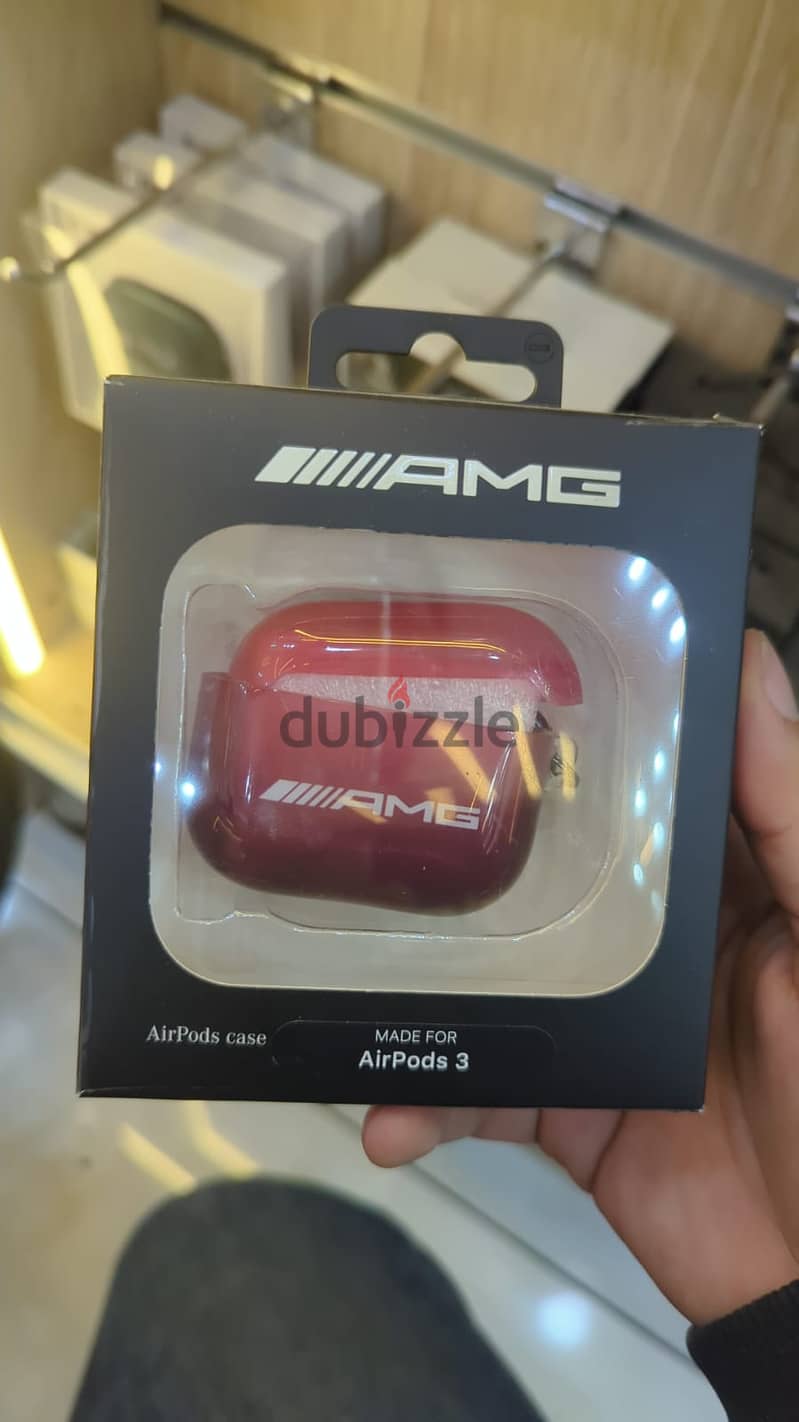 AMG transparent case airpods 3 red 0