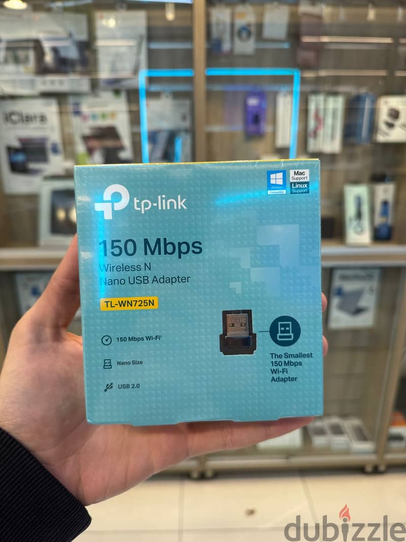 TP-LINK 150 MBPS WIRELESS N NANO USB ADAPTER TL-WN725N original & bes 0