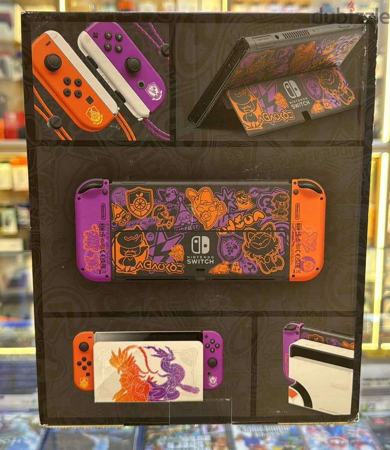 Nintendo Switch Oled model pokemon scarlet and violet exclusive & las 0