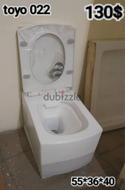 كرسي تعليق  اببض/أسود/رمادي . white/black/grey wall hung toilet seats 3