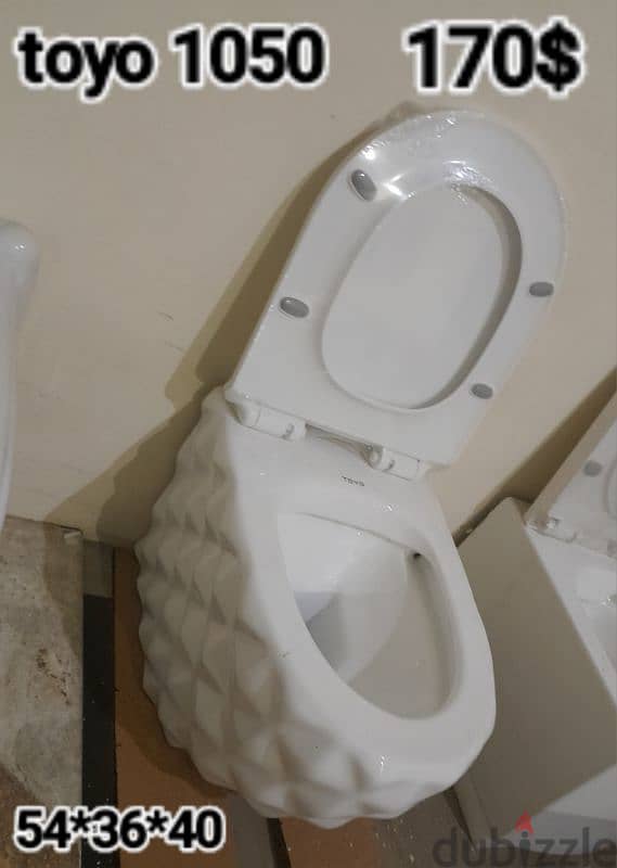 كرسي تعليق  اببض/أسود/رمادي . white/black/grey wall hung toilet seats 4