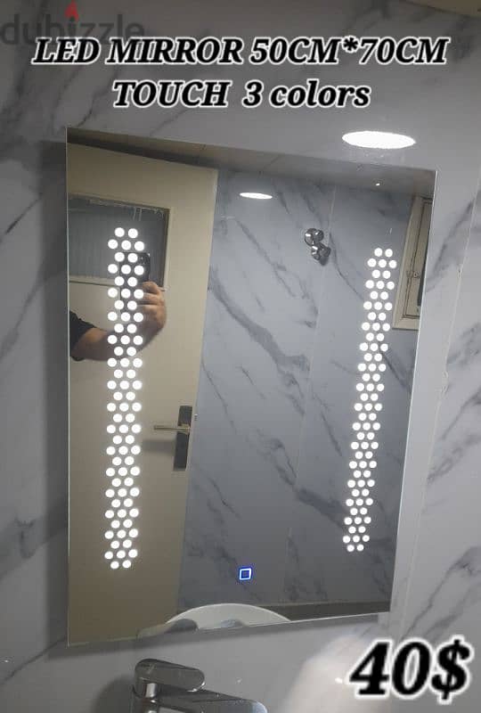 LED TOUCH BATHROOM MIRRORS. مراية حمام 0