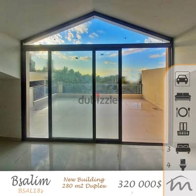 Bsalim | Brand New 280m² Duplex | Terrace | Great Building Status