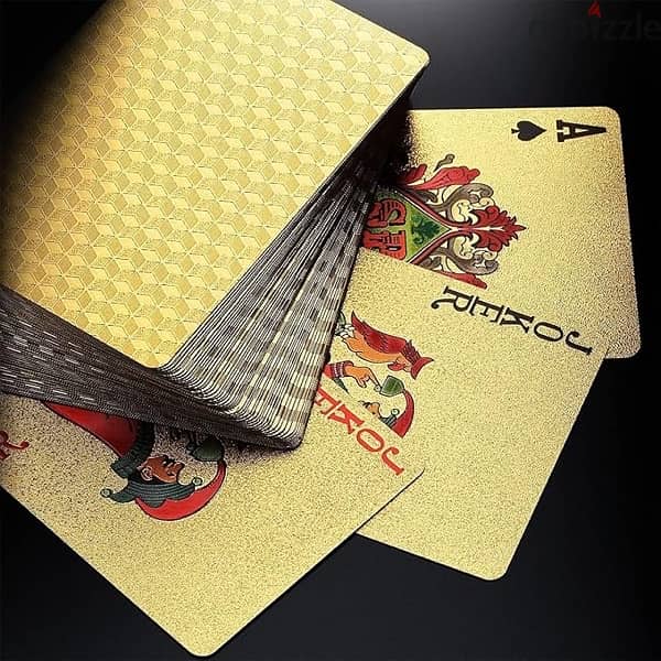 54PCS/SET WATERPROOF LUXURY GOLD CARD GAME & MAGIC PLAYING CARD 2