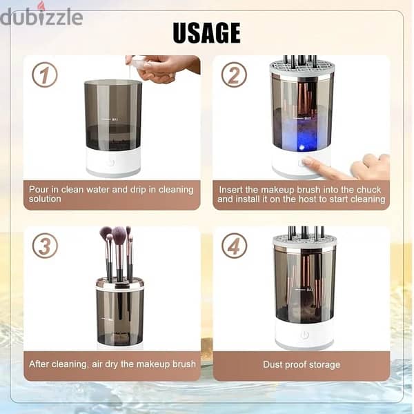 Automatic Electric Makeup Brush Cleaner and Dryer Quick Cleaning Tool 5