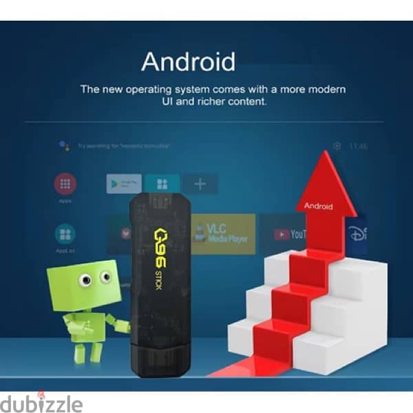 Q96 4K TV Box Stick – Android TV Dongle & Media Player 8gb 128gb 2