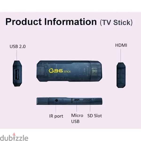 Q96 4K TV Box Stick – Android TV Dongle & Media Player 8gb 128gb 5