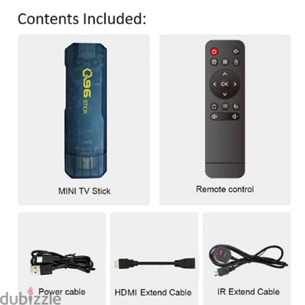 Q96 4K TV Box Stick – Android TV Dongle & Media Player 8gb 128gb 6