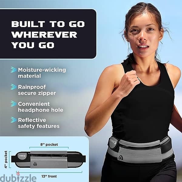 Unisex Running Belt -Black 3