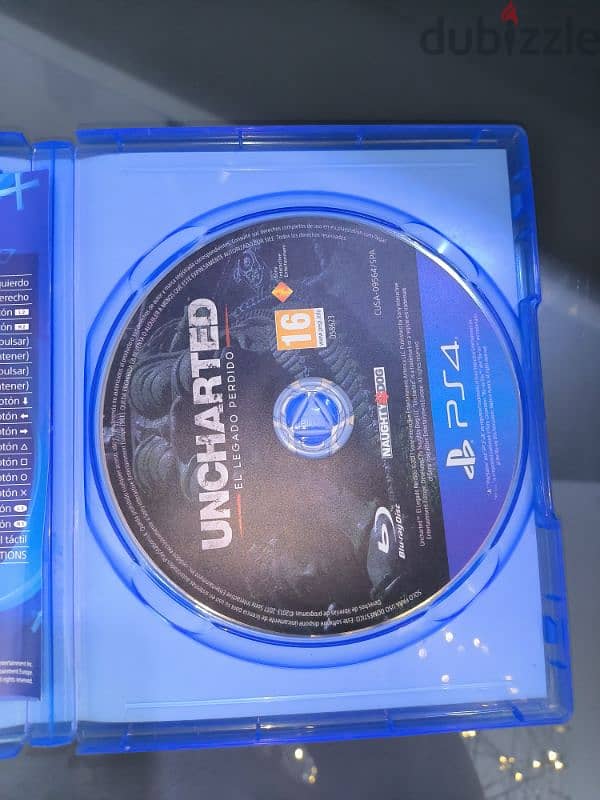 Uncharted lost legacy for ps4 like new used only one time 2