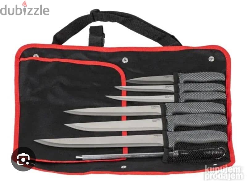 7 pieces butchers knife set/ernesto 2