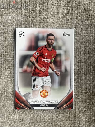 2024 Topps Soccer Trading Card - Manchester United Bruno Fernandez#128