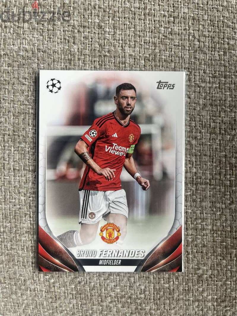 2024 Topps Soccer Trading Card - Manchester United Bruno Fernandez#128 0