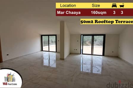 Mar Chaaya 160m2 | 50m2 Terrace | Brand New | Private Street | AMK |