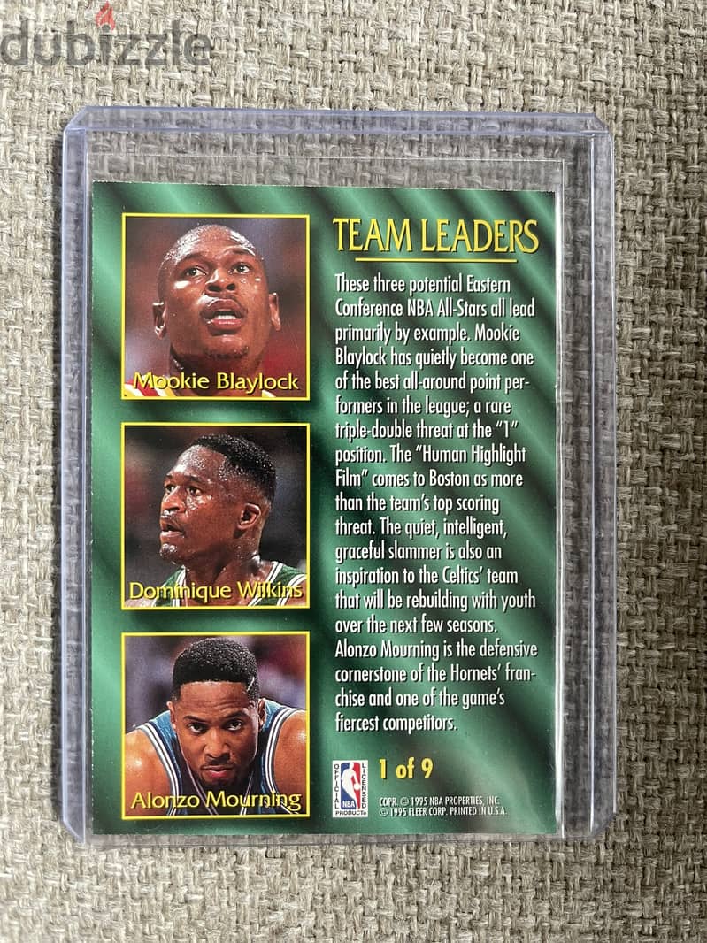 NBA Oldies Trading Card - Team Leaders 1 of 9 1