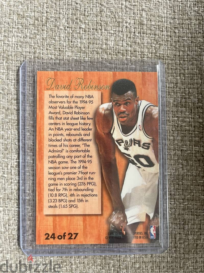 NBA Oldies 95 Trading Card - David Robinson San Antonio Spurs 24 of 27 1