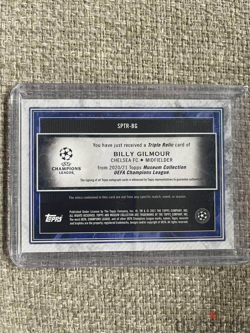 Topps 2021 - Soccer Trading Card - Chelsea FC Billy Gilmour Autograph 1