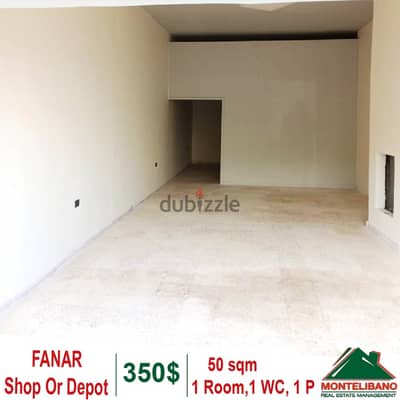 50 sqm Shop OR Depot for rent in Fanar