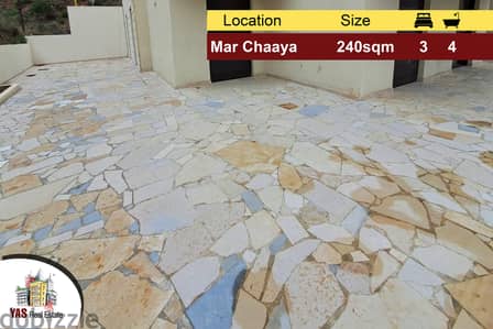 Mar Chaaya 240m2 | 200m2 Terrace | Mountain View | Private Street|AMK