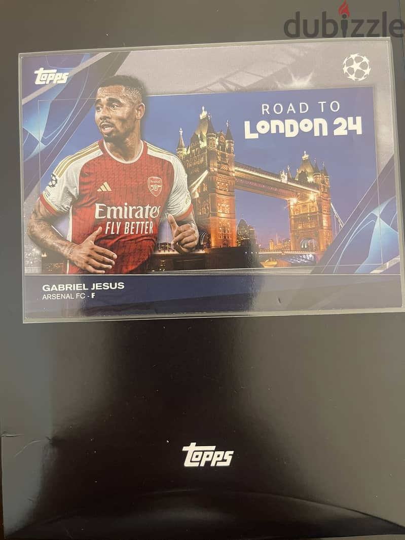 2024 Topps Soccer Trading Card - Arsenal Gabriel Jesus 0