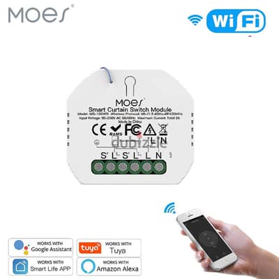 MOES Wifi + Rf Rolling Shutter Switch