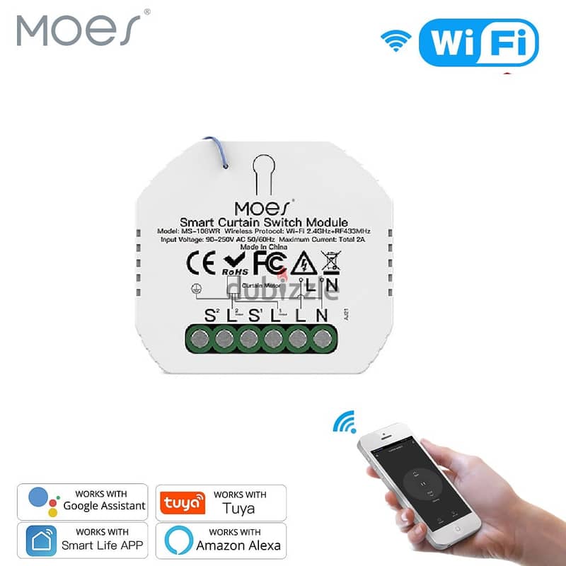 MOES Wifi + Rf Rolling Shutter Switch 0