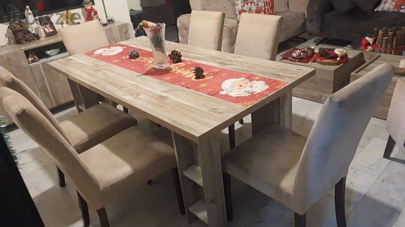 living room + dinning table غرفة جلوس + طاولة سفرة 0