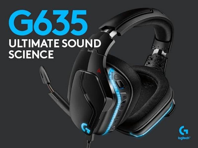 Logitech G635 7.1 Lightsync wired gaming headset 0