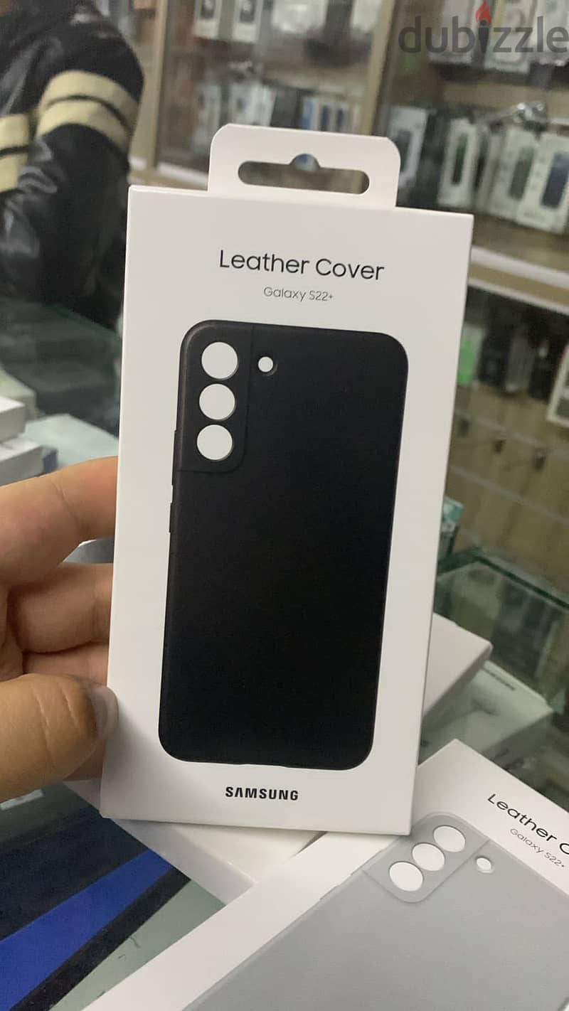 leather cover samsung s22 plus + black 0