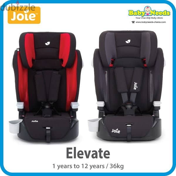 Joie carseat free delivery from 1 year til12 3 in 1 with boosterكارسيت 0