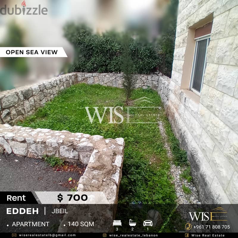 140 SQM Apartment for RENT in Eddeh-Jbeil! 0