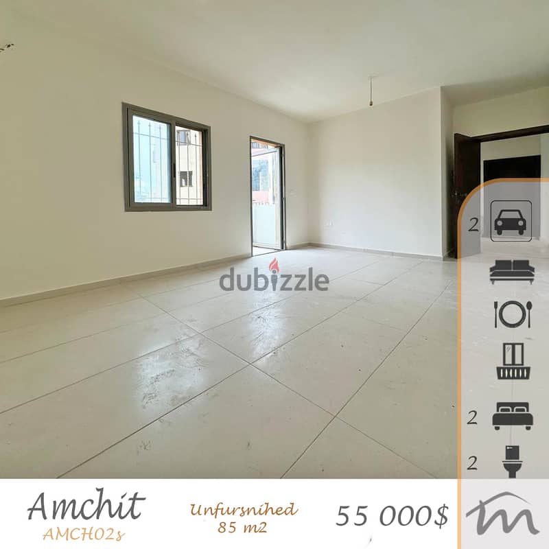 Amchit | Catchy Deal | 2 Bedrooms Apartment | Balcony | 2 Parking Lots 0