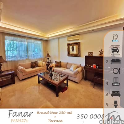 Fanar | Signature | Furnished 250m² + 70m² Terrace | 3 Master Bedrooms